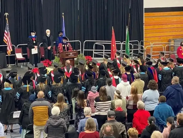 douglas business school students joins edgewood college graduation ceremony